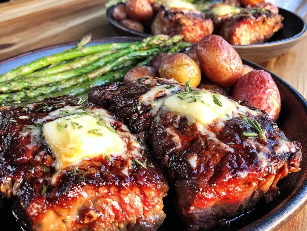 savory steak dinner with garlic butter - featured image