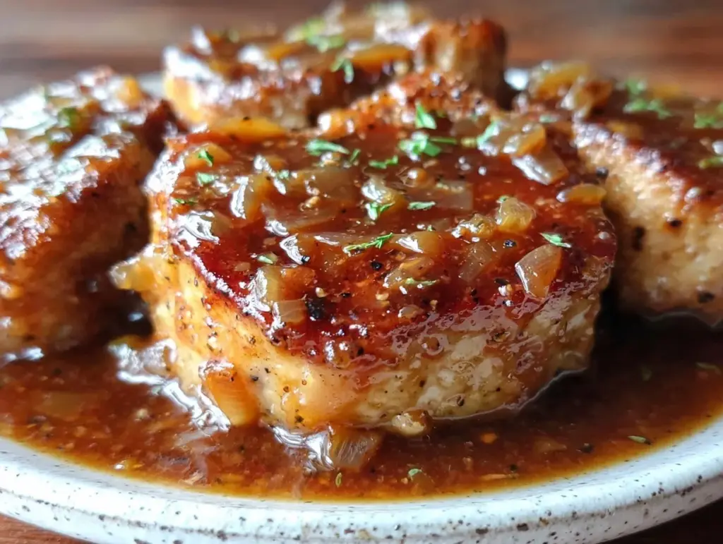 smothered pork chops - featured image