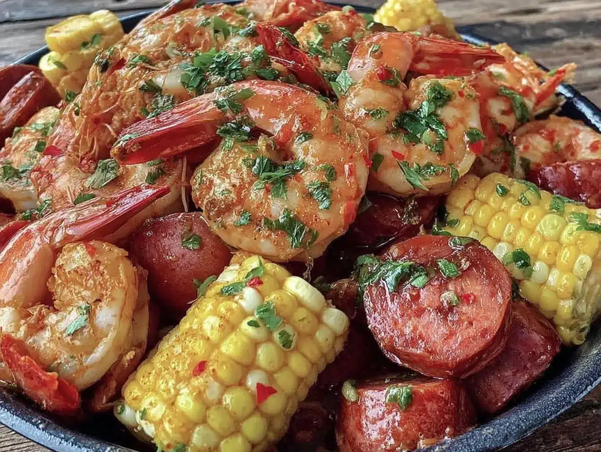 spicy Cajun shrimp boil preparation steps