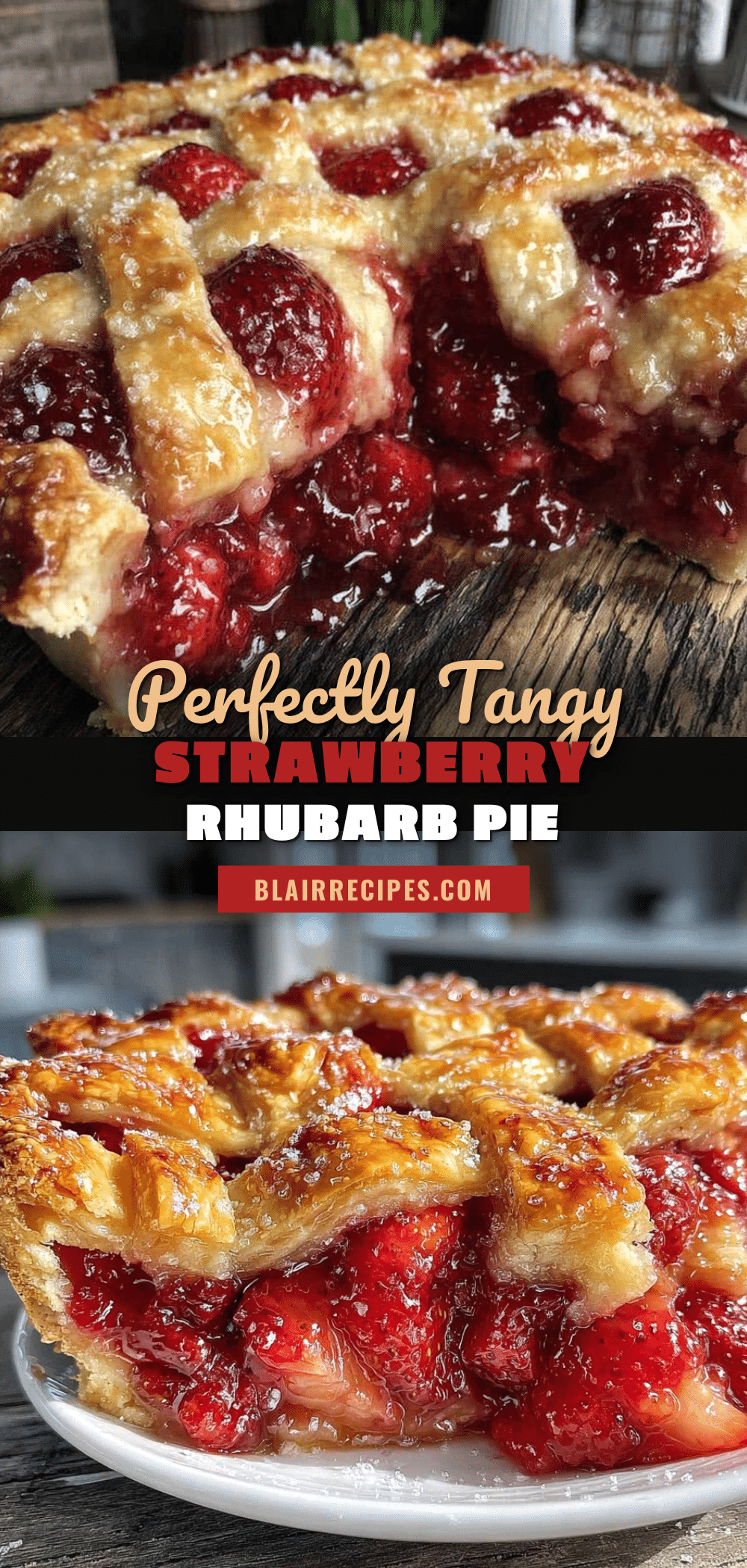 strawberry rhubarb pie recipe
