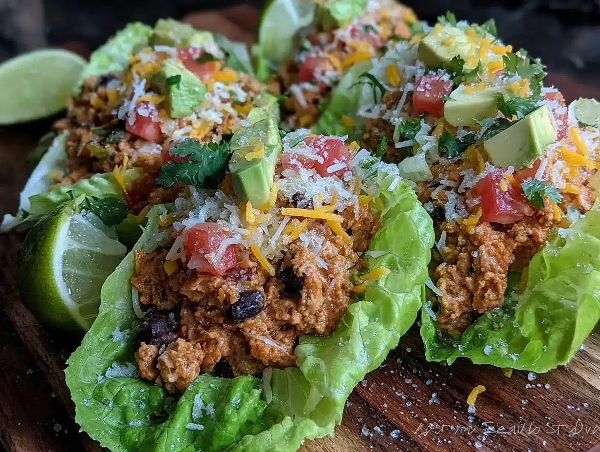 turkey taco lettuce wraps preparation steps